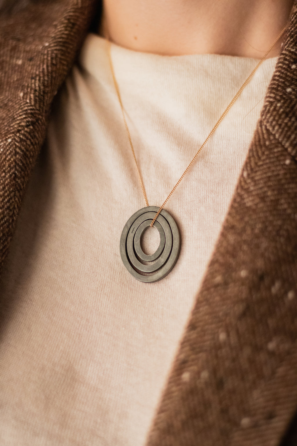 Óvalo grande Plata Pura