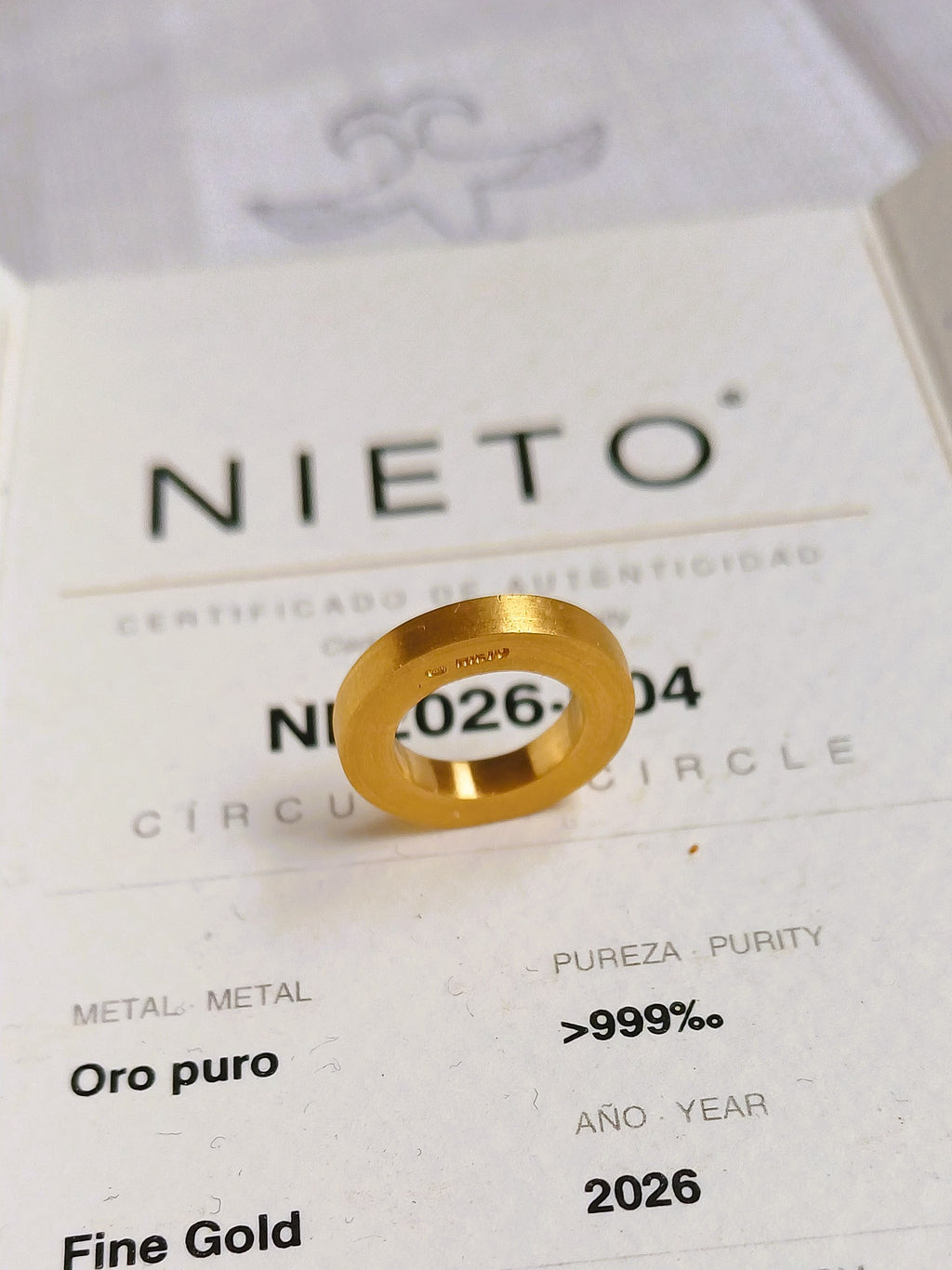 Circulo de Oro puro 999.9