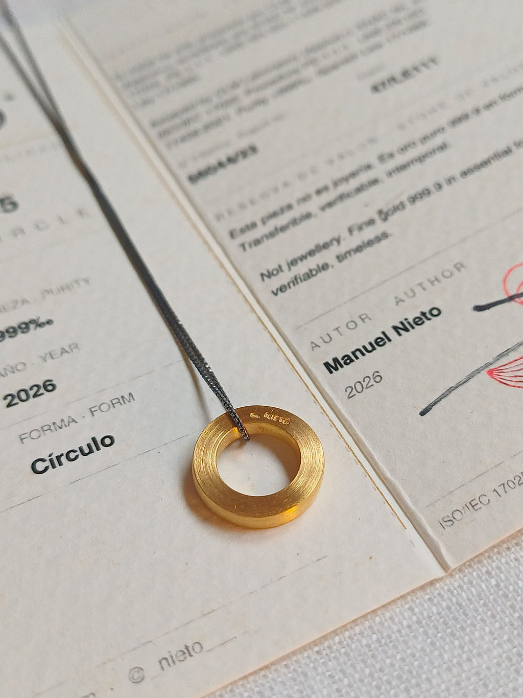 Circulo de Oro puro 999.9