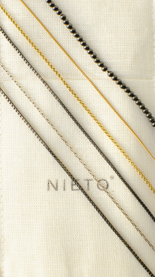 Cadena Plata 925 Negra